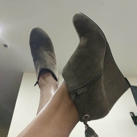 Anne Klein Shoes - Anne Klein Flex Suede Short Booties